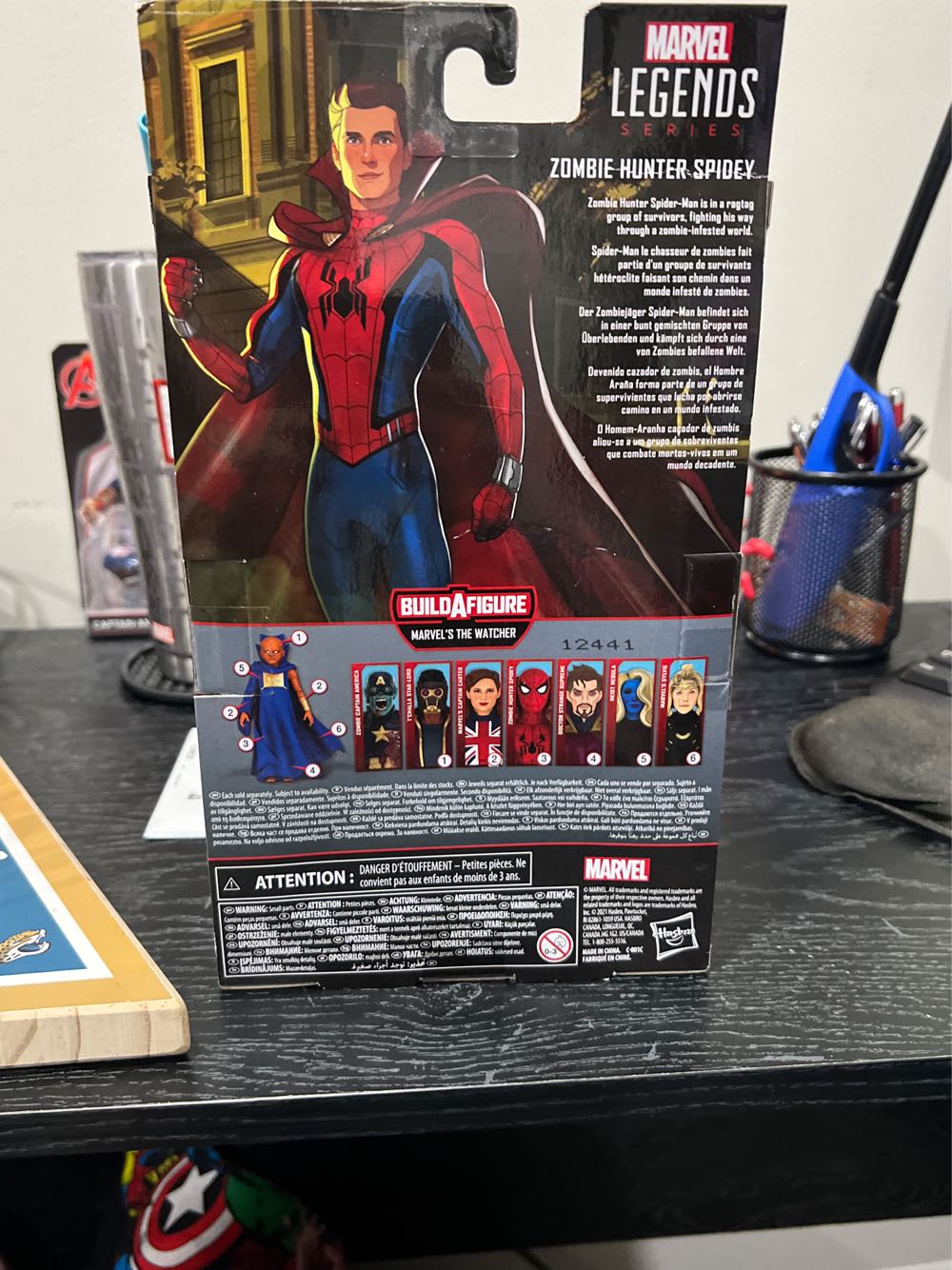 Spider-Man (Zombie Hunter Spidey) - Hasbro (Marvel Legends The Watch BAF Wave) action figure collectible [Barcode 5010993797257] - Main Image 3