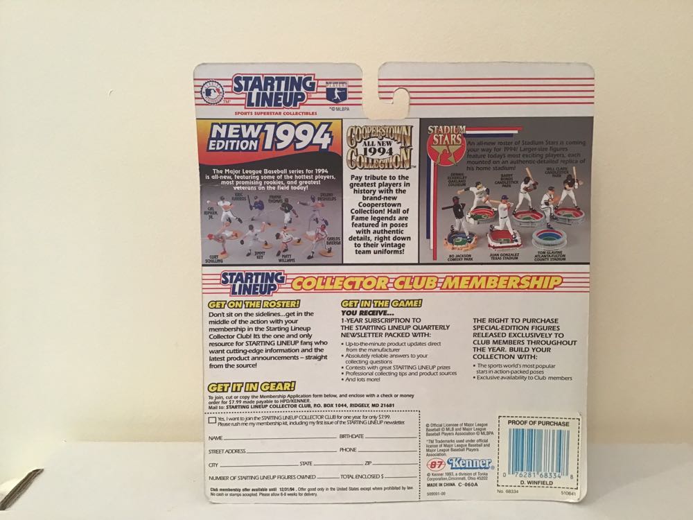 Dave Winfield - Kenner action figure collectible - Main Image 2