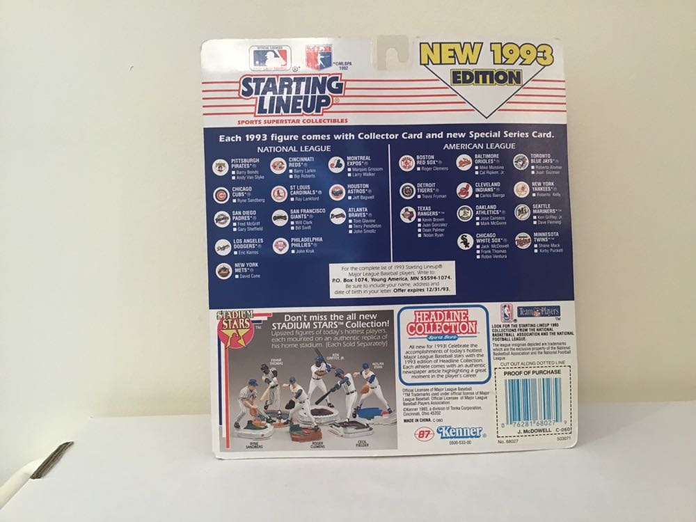 Jack McDowell - Kenner action figure collectible - Main Image 2