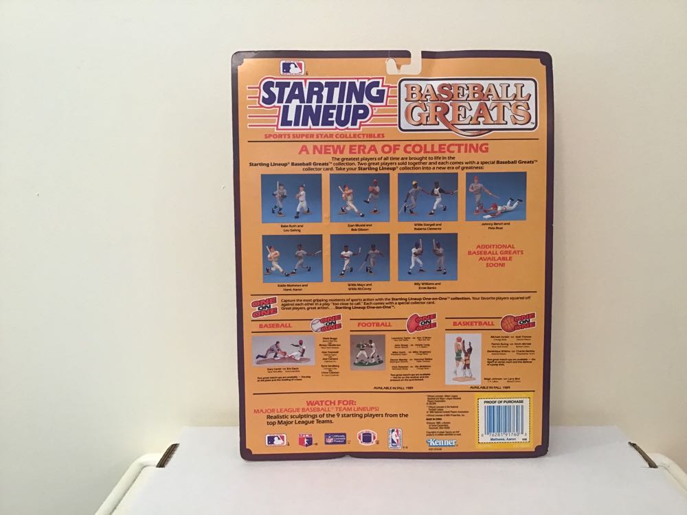 Eddie Mathews / Hank Aaron - Kenner (Baseball Greats) action figure collectible - Main Image 2