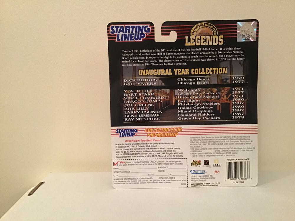 Gale Sayers - Kenner (Legends) action figure collectible - Main Image 2