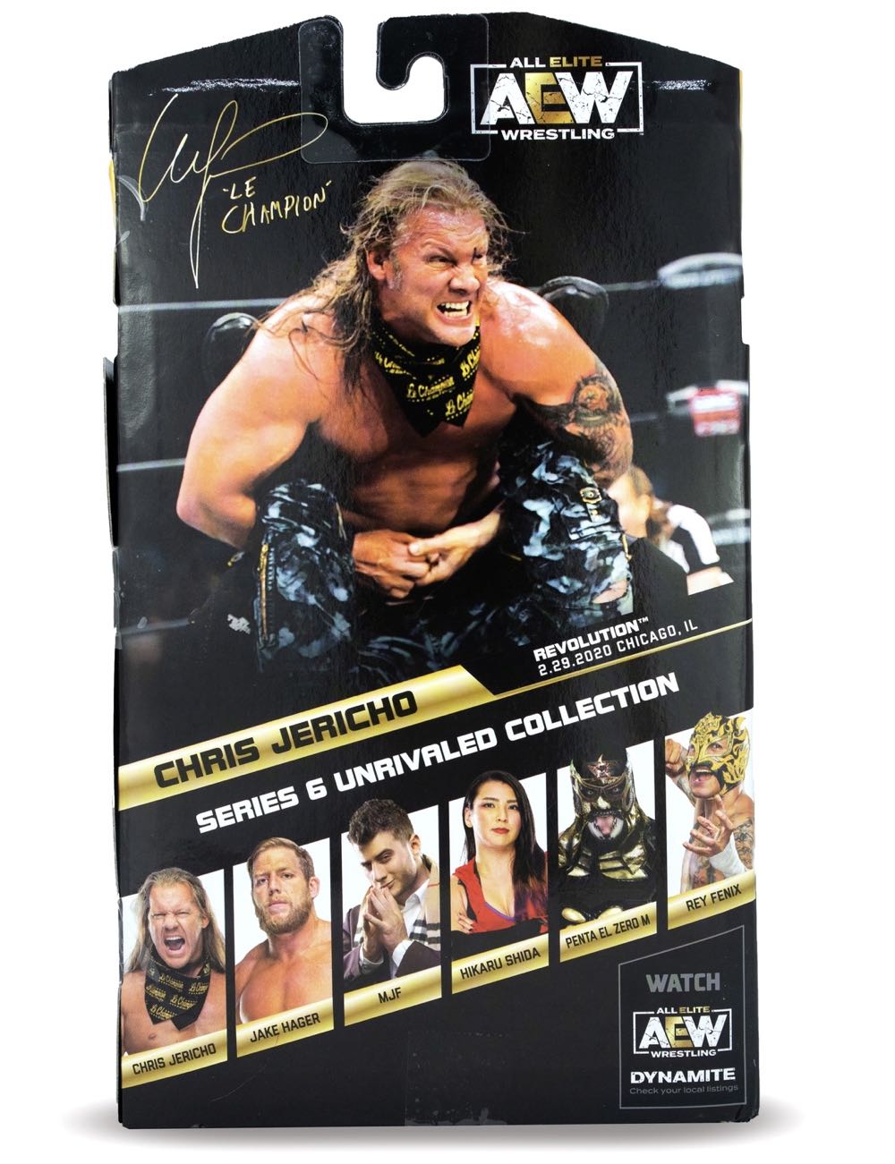 Chris Jericho - AEW Unrivaled Collection - Jazwares (AEW Unrivaled Collection) action figure collectible [Barcode 191726377405] - Main Image 3
