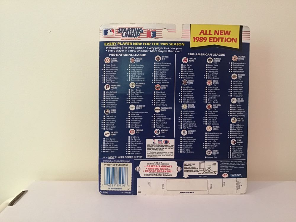 Rickey Henderson - Kenner action figure collectible - Main Image 2