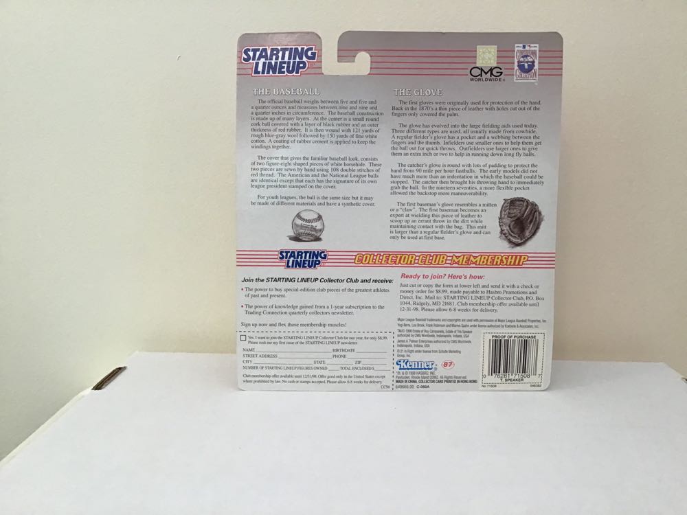 Tris Speaker - Kenner (Cooperstown Collection) action figure collectible - Main Image 2