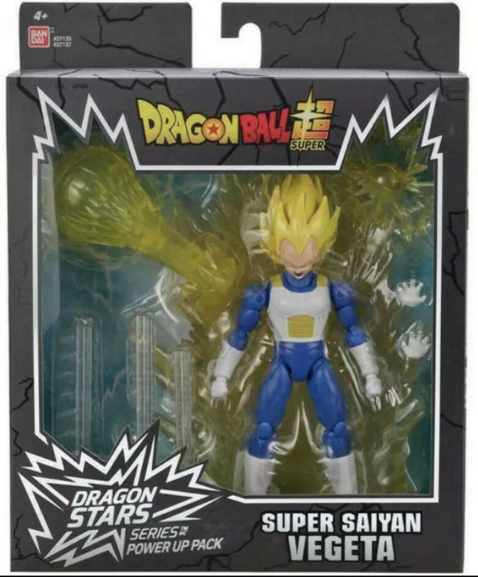 Dragon Ball Super Vegeta (Super Saiyan - Power Up Pack) - Bandai America (Dragon Stars DBS Power Up Pack) action figure collectible [Barcode 045557371371] - Main Image 2