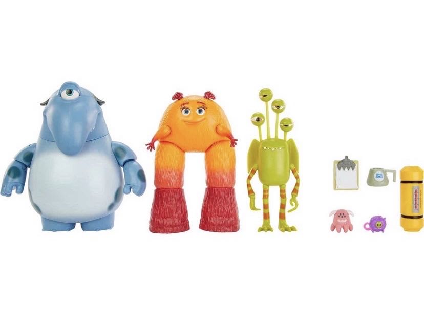 Disney MONSTERS AT WORK THE MIFT TEAM” 3-Pack - Mattel (Disney•Pixar) action figure collectible [Barcode 887961994391] - Main Image 3