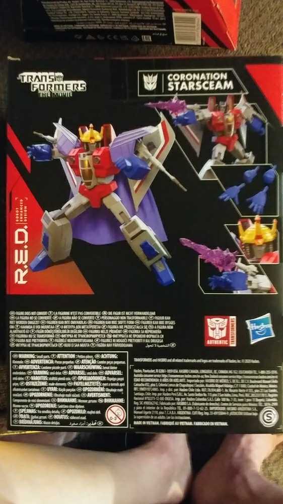 Starscream (Coronation) - Hasbro (Transformers R.E.D.) action figure collectible [Barcode 5010993788996] - Main Image 2
