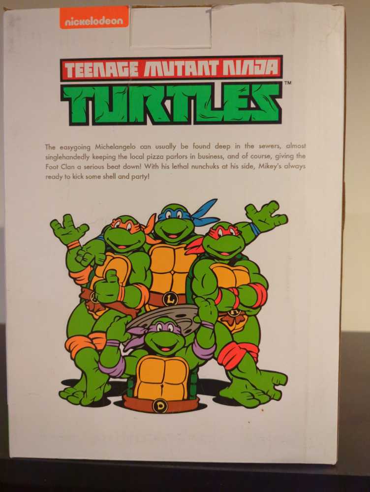 TMNT - Michelangelo - Head Knocker - Hand Painted - NECA, Inc. (Bobble Head) action figure collectible [Barcode 634482540466] - Main Image 2