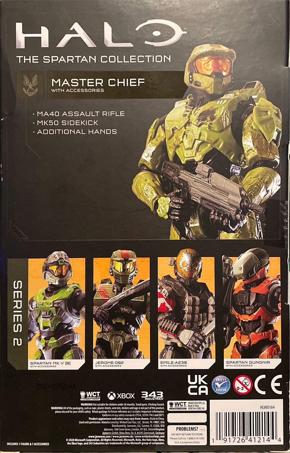 Master Chief - Wicked Cool Toys (The Spartan Collection) action figure collectible [Barcode 191726412144] - Main Image 2