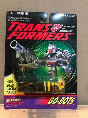 Transformers G2 Mirage Go-bots  (Transforming robot / race car) action figure collectible [Barcode 038976802564] - Main Image 2