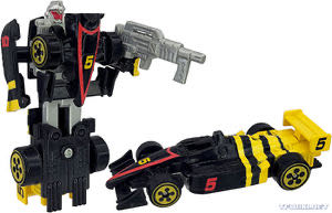 Transformers G2 Mirage Go-bots  (Transforming robot / race car) action figure collectible [Barcode 038976802564] - Main Image 3