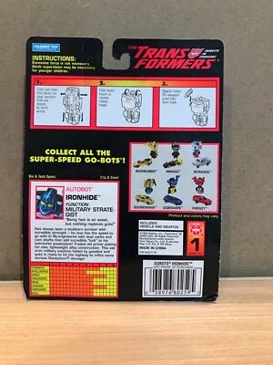 Transformers G2 Ironhide Go-Bots - Hasbro (Transformers (Robots in Disguise) / Go-Bots) action figure collectible [Barcode 038976802595] - Main Image 5
