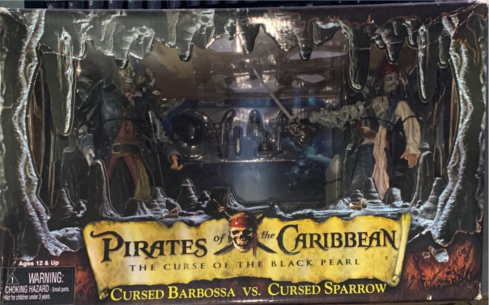 Pirates Of The Caribbean Cursed Barbossa Vs Jack Sparrow - Neca (Piratas Del Caribe Deluxe) action figure collectible [Barcode 634482301012] - Main Image 2