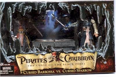 Pirates Of The Caribbean Cursed Barbossa Vs Jack Sparrow - Neca (Piratas Del Caribe Deluxe) action figure collectible [Barcode 634482301012] - Main Image 3