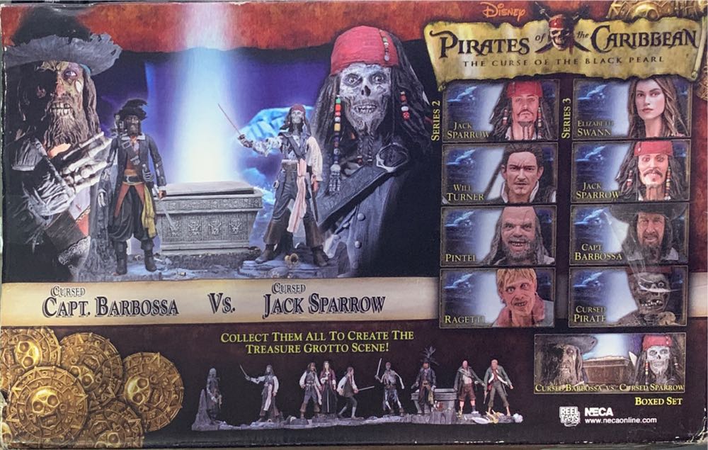 Pirates Of The Caribbean Cursed Barbossa Vs Jack Sparrow - Neca (Piratas Del Caribe Deluxe) action figure collectible [Barcode 634482301012] - Main Image 4