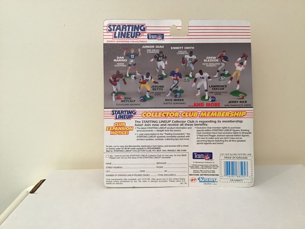 Joe Namath - Kenner (Kenner Club) action figure collectible - Main Image 2