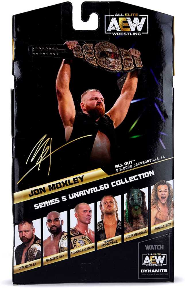 Jon Moxley - Jazwares (AEW Unrivaled Collection) action figure collectible [Barcode 191726377320] - Main Image 3