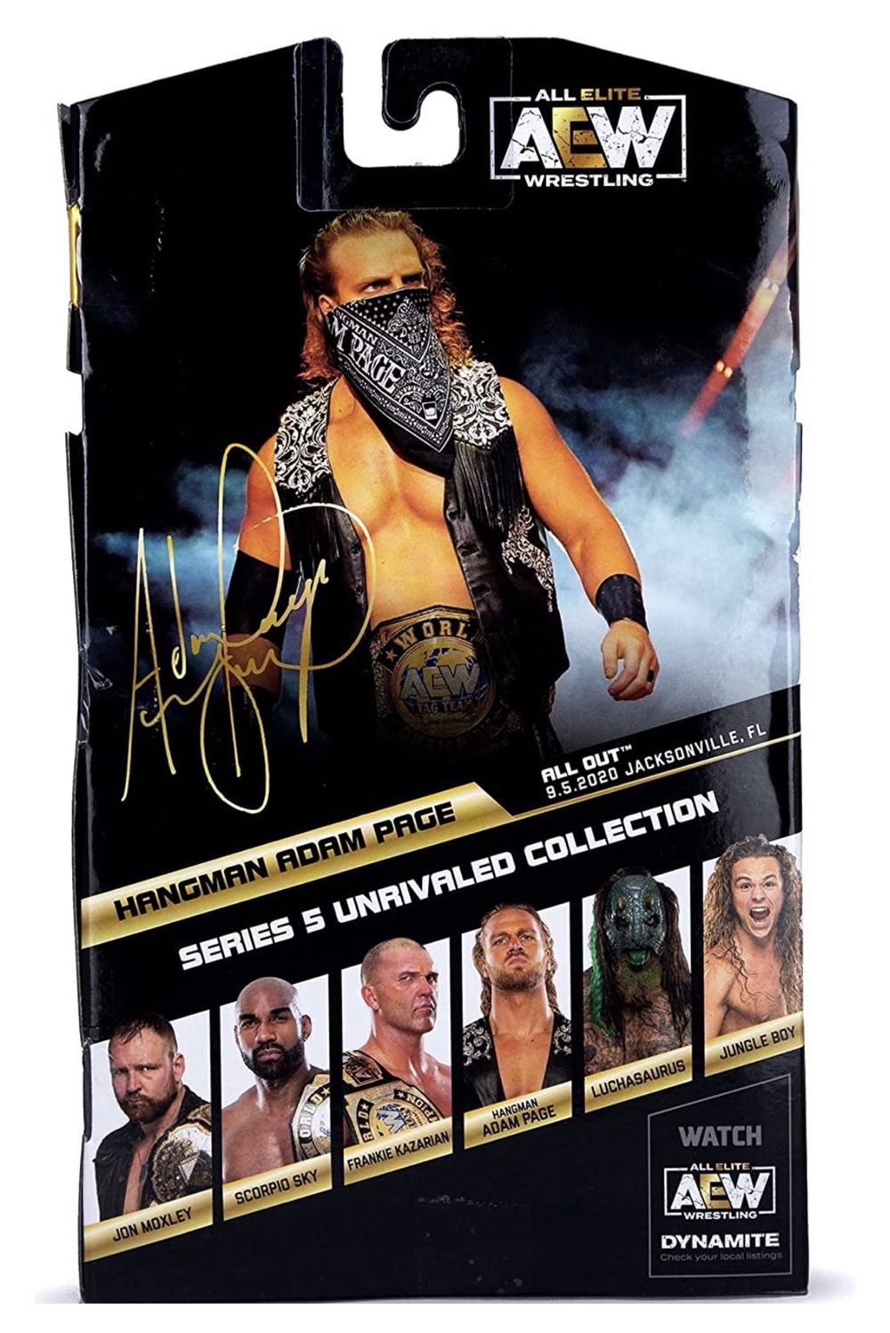 AEW Unrivaled Collection Hangman Adam Page Unrivaled Series 5 - Jazzwares (AEW Unrivaled Collection Series 5) action figure collectible [Barcode 191726377351] - Main Image 3