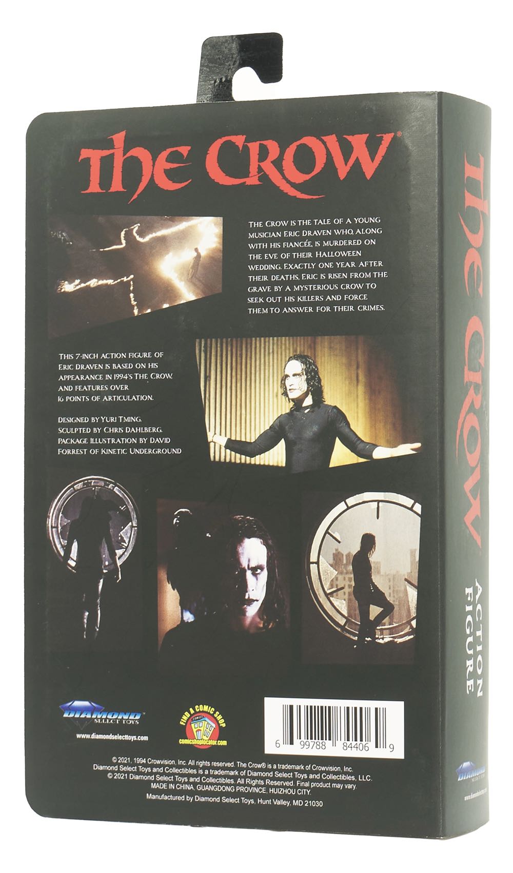 The Crow - Diamond Select (The Crow VHS) action figure collectible [Barcode 699788844069] - Main Image 2