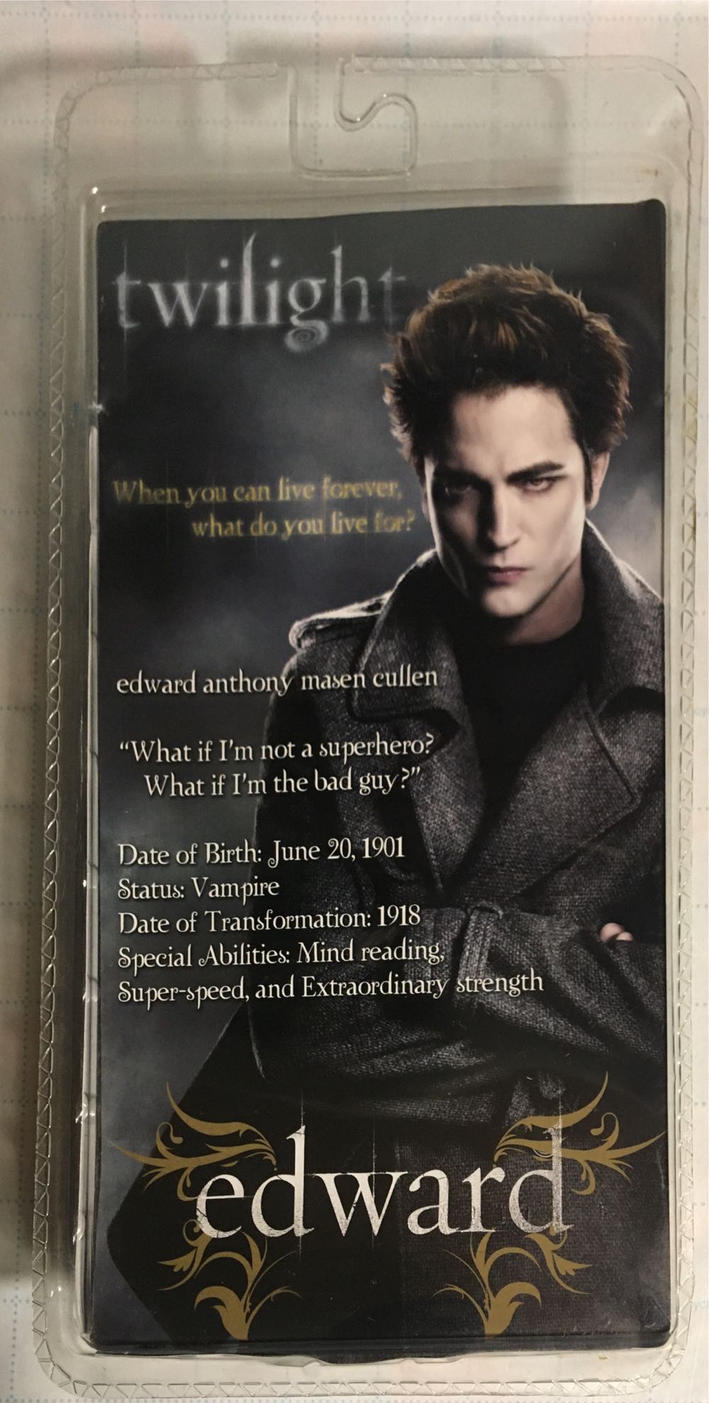 Twilight Edward Cullen 78221; Action Figure (2008)(NECA)  action figure collectible [Barcode 634482200261] - Main Image 2