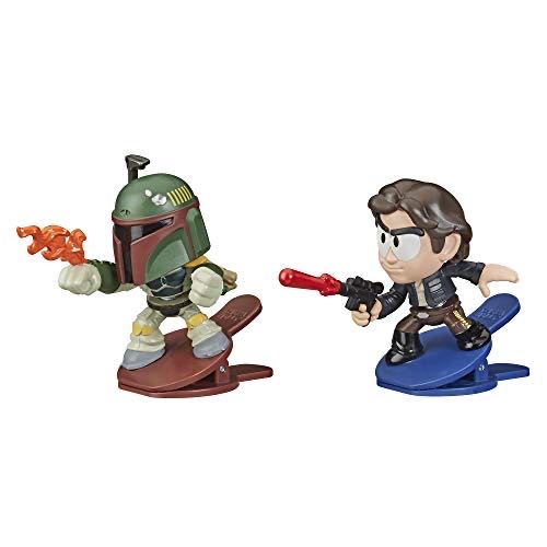 Star Wars Sw Battle Bobblers 2pk Boba Han  action figure collectible [Barcode 5010993708574] - Main Image 1