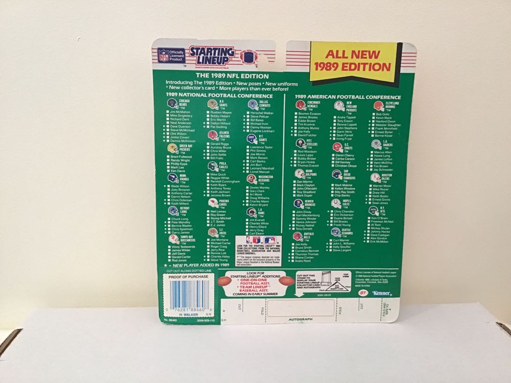 Herschel Walker - Kenner (Starting Lineup Football) action figure collectible - Main Image 2