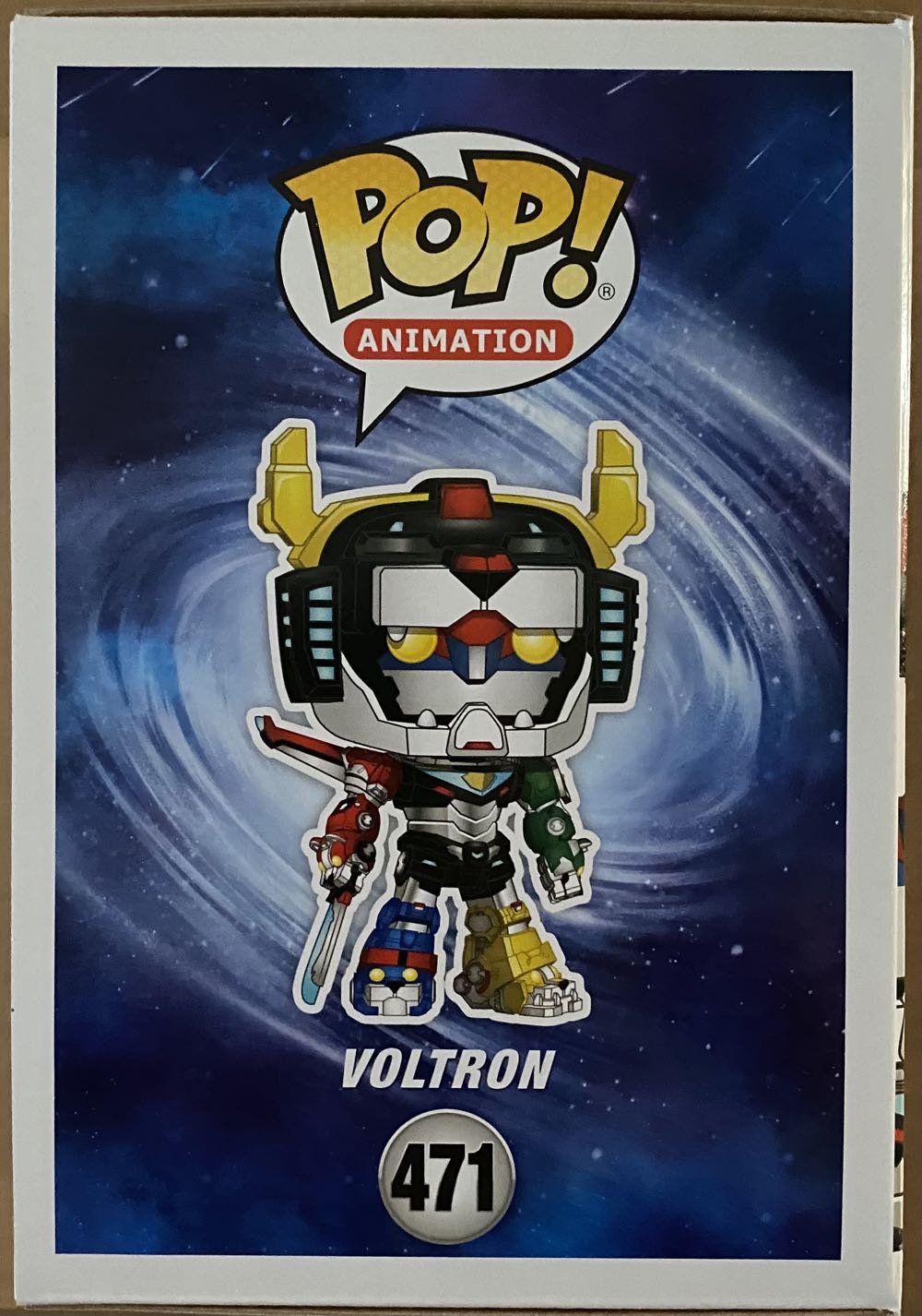 Pop! Animation (Voltron Legendary Defender): #471 Voltron (Metallic) - Funko (Voltron Legendary Defender) action figure collectible [Barcode 889698379755] - Main Image 2