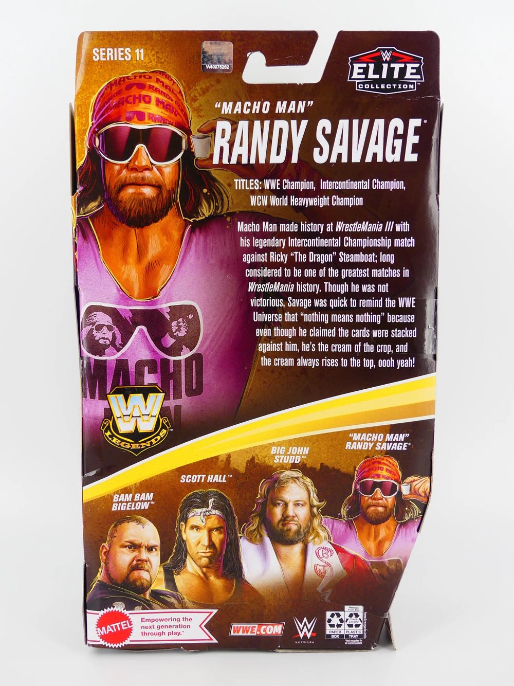 Macho Man Randy Savage - Mattel (WWE Elite Legends) action figure collectible [Barcode 887961948011] - Main Image 3