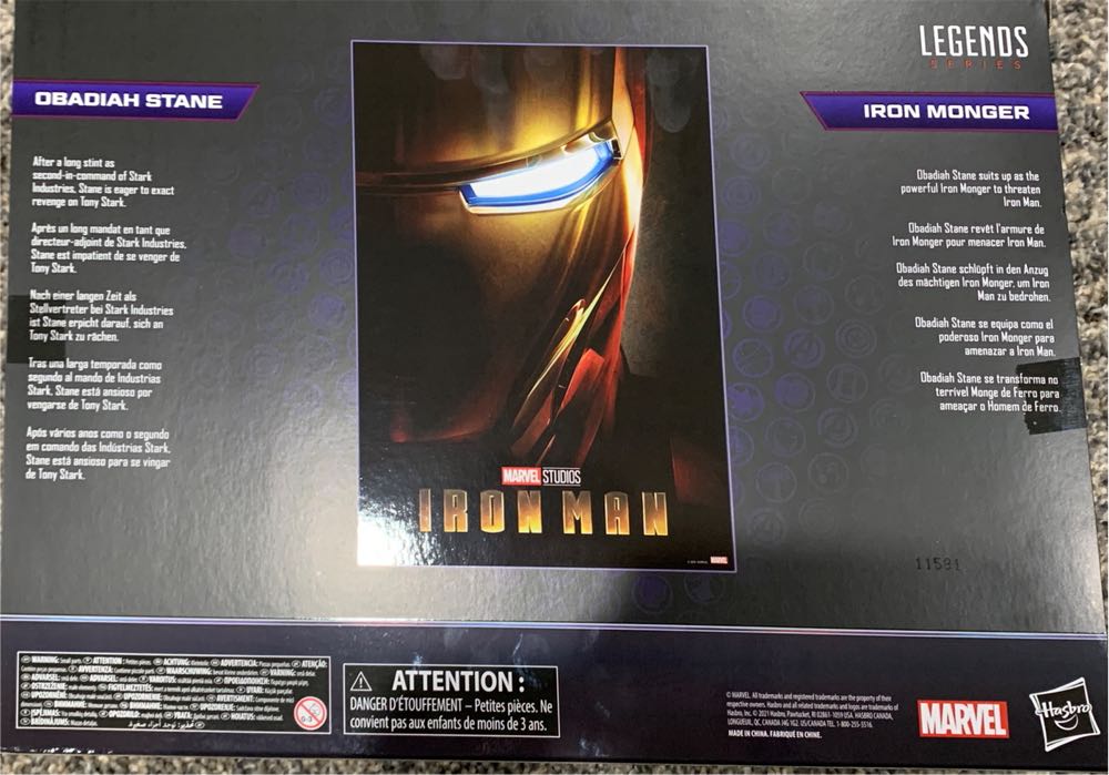 Obadiah Stane & Iron Monger - Hasbro (Marvel Legends Deluxe Series) action figure collectible [Barcode 5010993842681] - Main Image 3