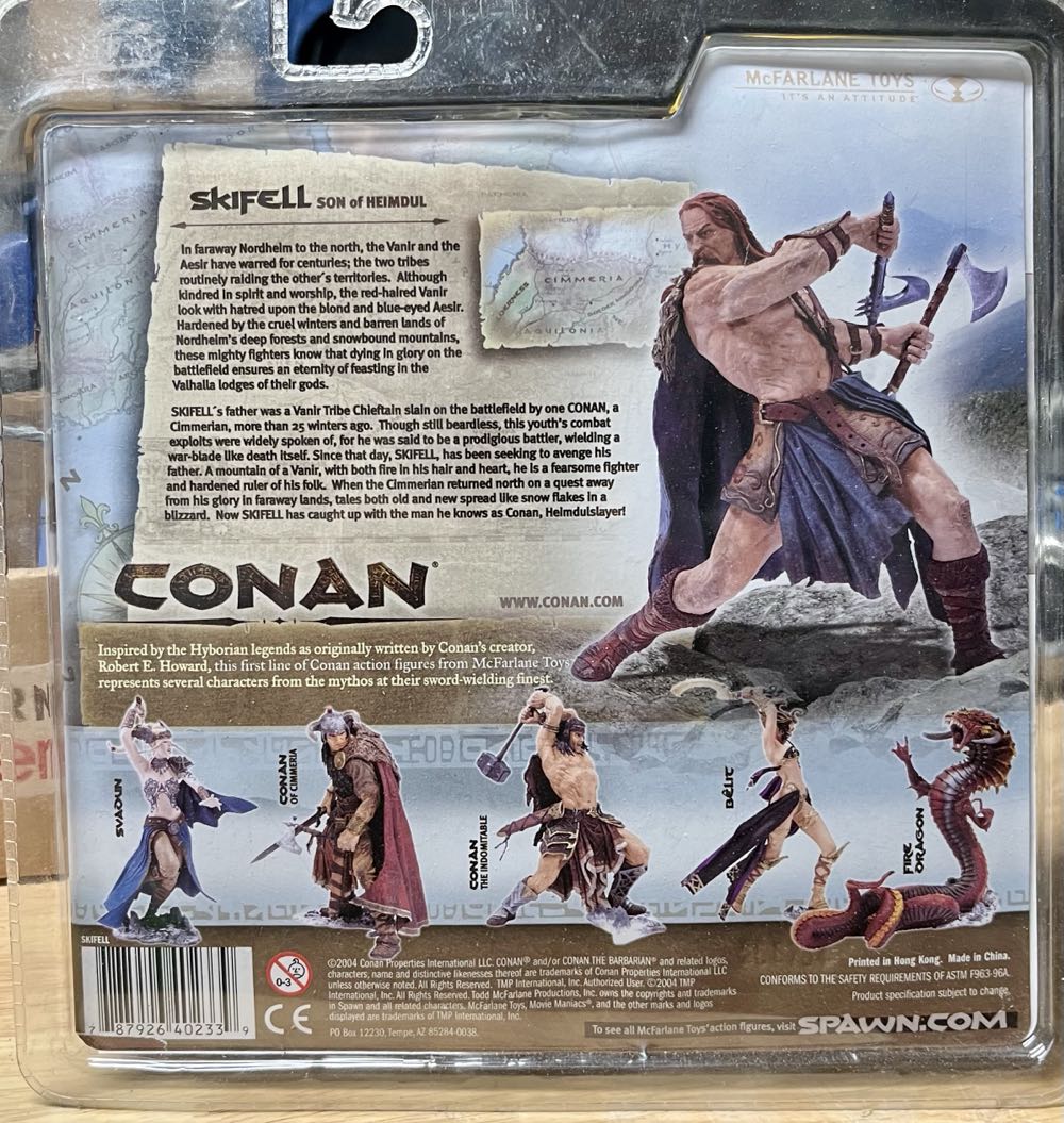Skifell *Complete* - MacFarlane Toys (Conan Series 1) action figure collectible [Barcode 787926402339] - Main Image 2