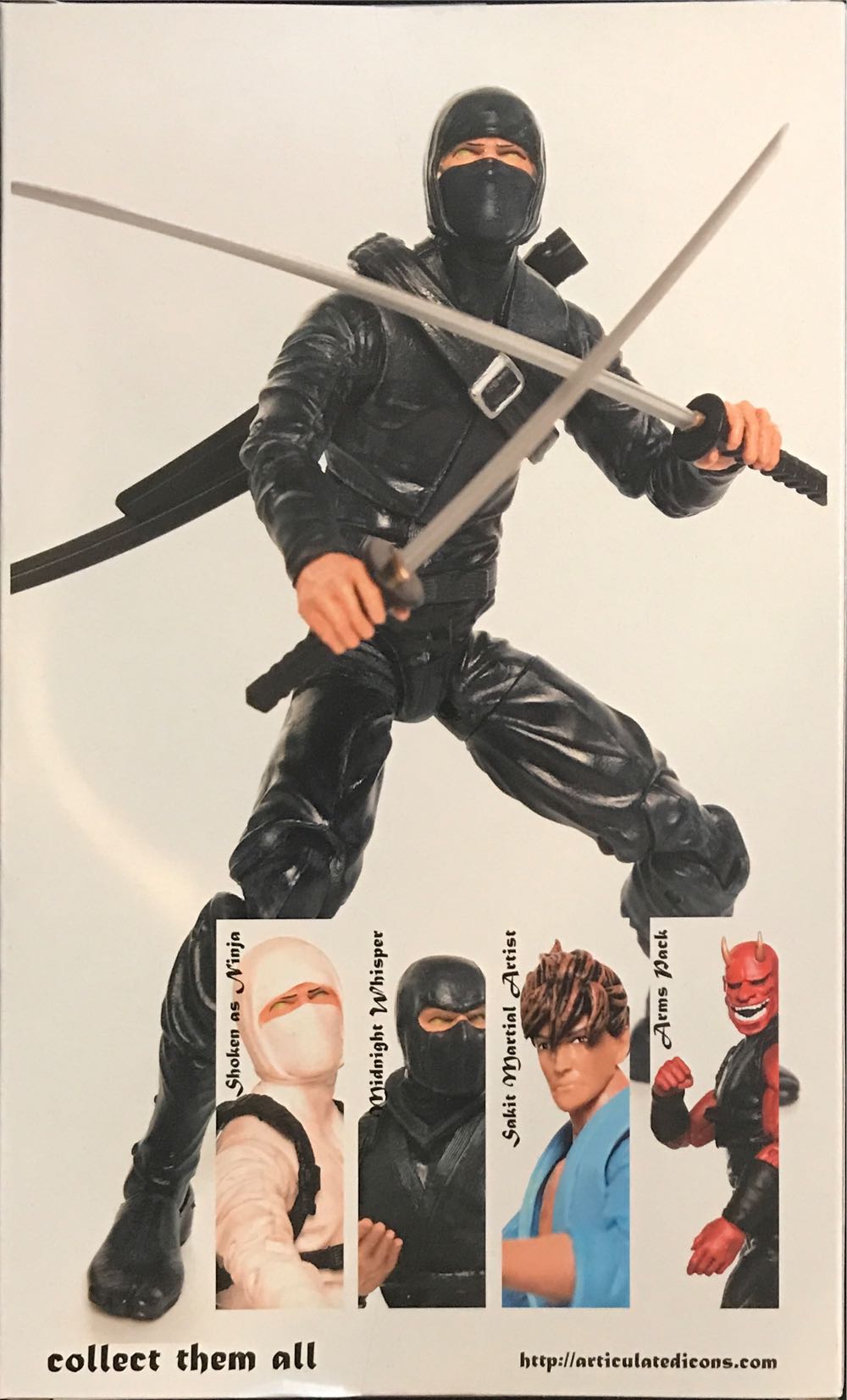 Midnight Whisper Ninja - The Fwoosh (Articulated Icons: The Feudal Series) action figure collectible [Barcode 494386453602] - Main Image 2