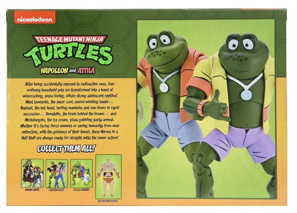 Cartoon Collection: Napoleon & Atilla 2pk - Neca/Reel Toys (Teenage Mutant Ninja Turtles) action figure collectible [Barcode 634482541746] - Main Image 2
