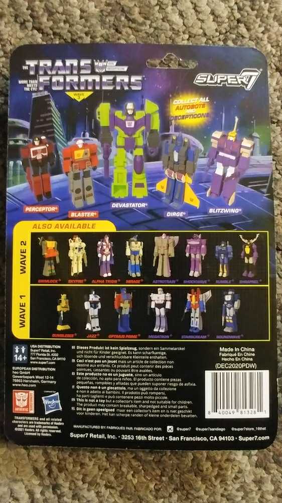 Cyberchrome Megatron - Super 7 / ReAction Figures (Transformers: ReAction Figures) action figure collectible [Barcode 840049813281] - Main Image 2