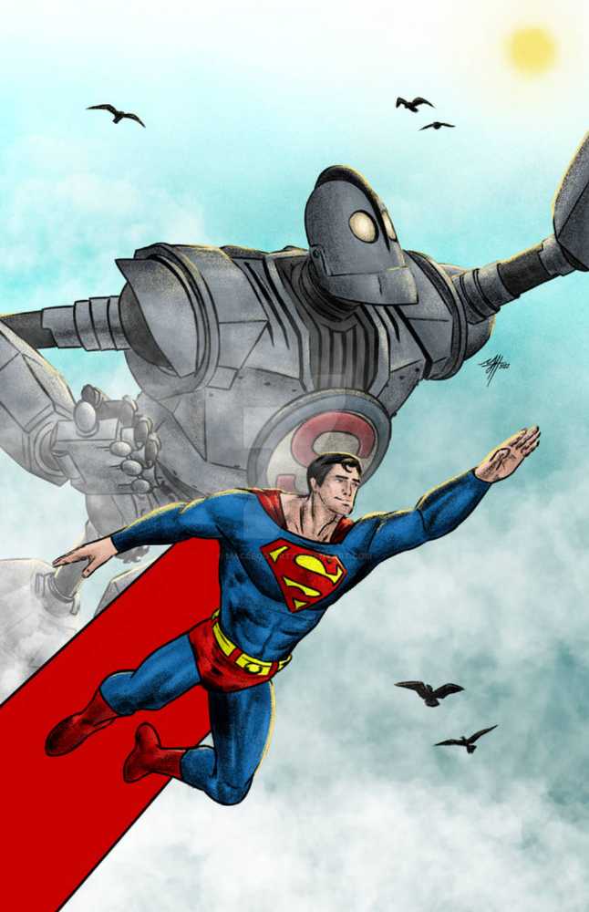 The Iron Giant Superman Version Reaction - Super 7 (The Iron Giant™) action figure collectible [Barcode 840049811188] - Main Image 4