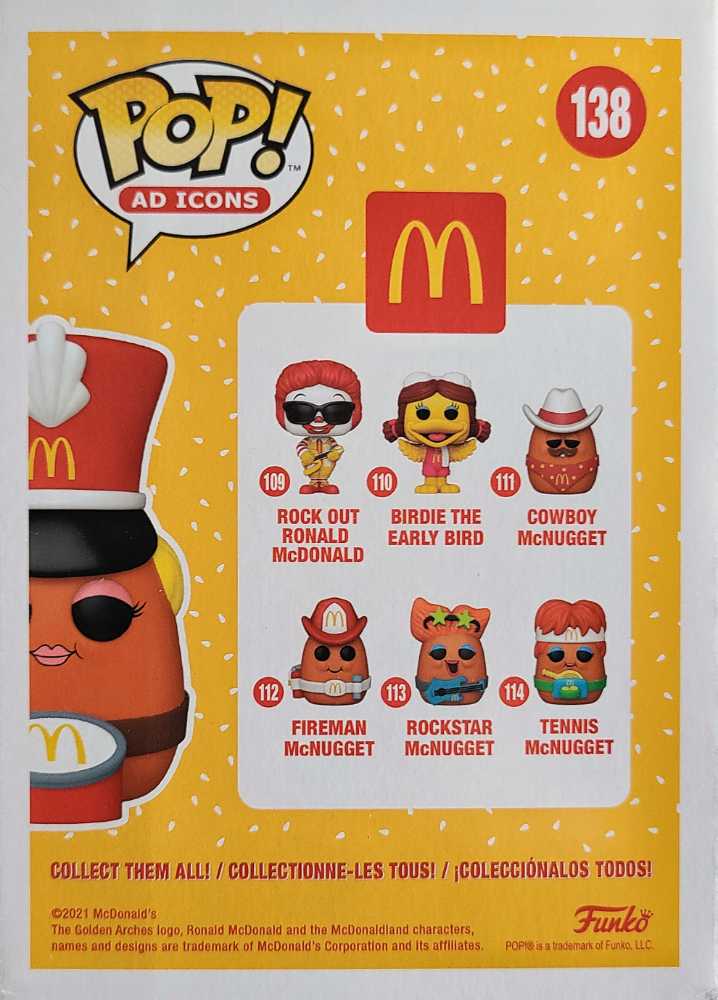 Drummer McNugget - Funko (POP! AD Icons) action figure collectible [Barcode 889698555586] - Main Image 2