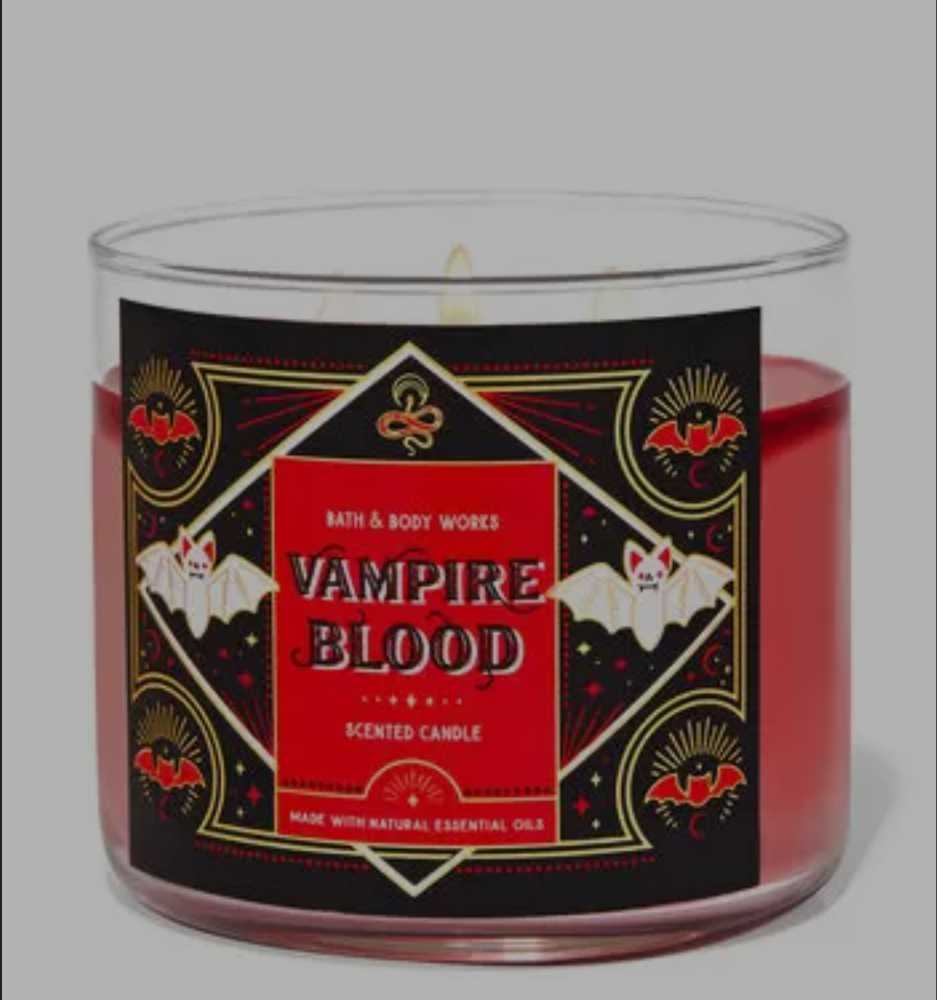 CANDLE: Halloween Bath & Bodyworks Vampire Blood 2021 - Bath & Bodyworks Candle (Halloween Candles) action figure collectible [Barcode 667555035422] - Main Image 4