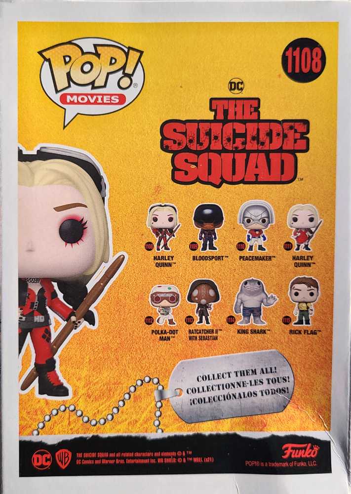 DC Comics: Funko Pop! The Suicide Squad - Harley Quinn Bodysuit #1108 - Funko (DC Super Heroes) action figure collectible [Barcode 889698560153] - Main Image 2