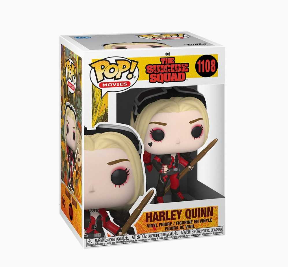DC Comics: Funko Pop! The Suicide Squad - Harley Quinn Bodysuit #1108 - Funko (DC Super Heroes) action figure collectible [Barcode 889698560153] - Main Image 4