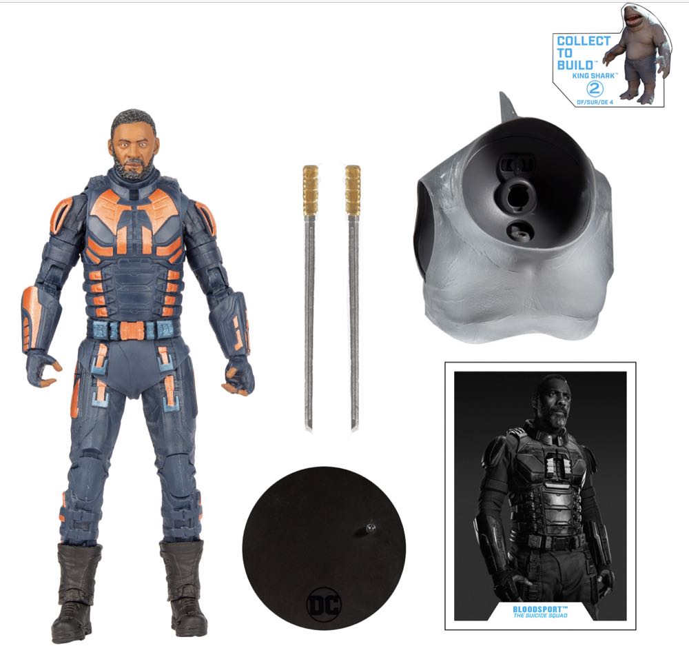 DC Multiverse Suicide Squad Series BLOODSPORT UNMASKED Variant (Walmart Exclusive) - McFarlane (DC Multiverse) action figure collectible - Main Image 2