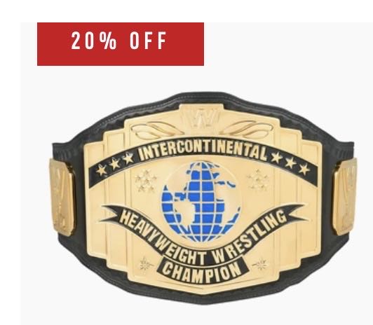Intercontinental Championship Black Strap  action figure collectible - Main Image 1