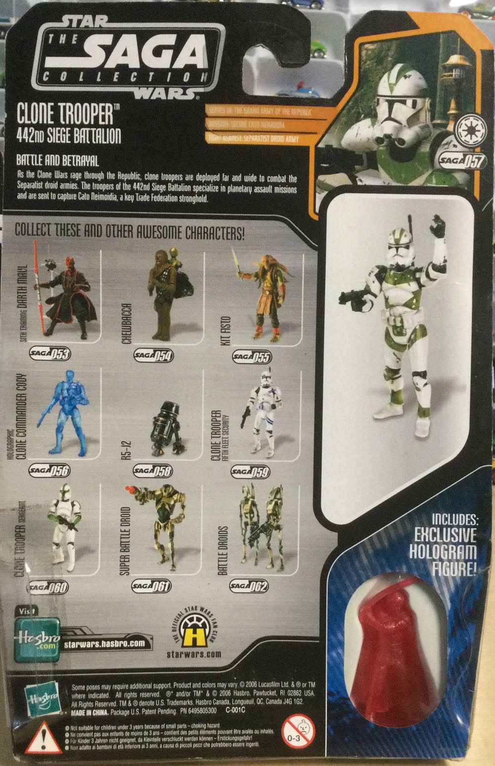 Saga Collection - #57 - Clone Trooper 442nd Siege Battalion - Kenner/ Hasbro (Revenge Of The Sith) action figure collectible - Main Image 2