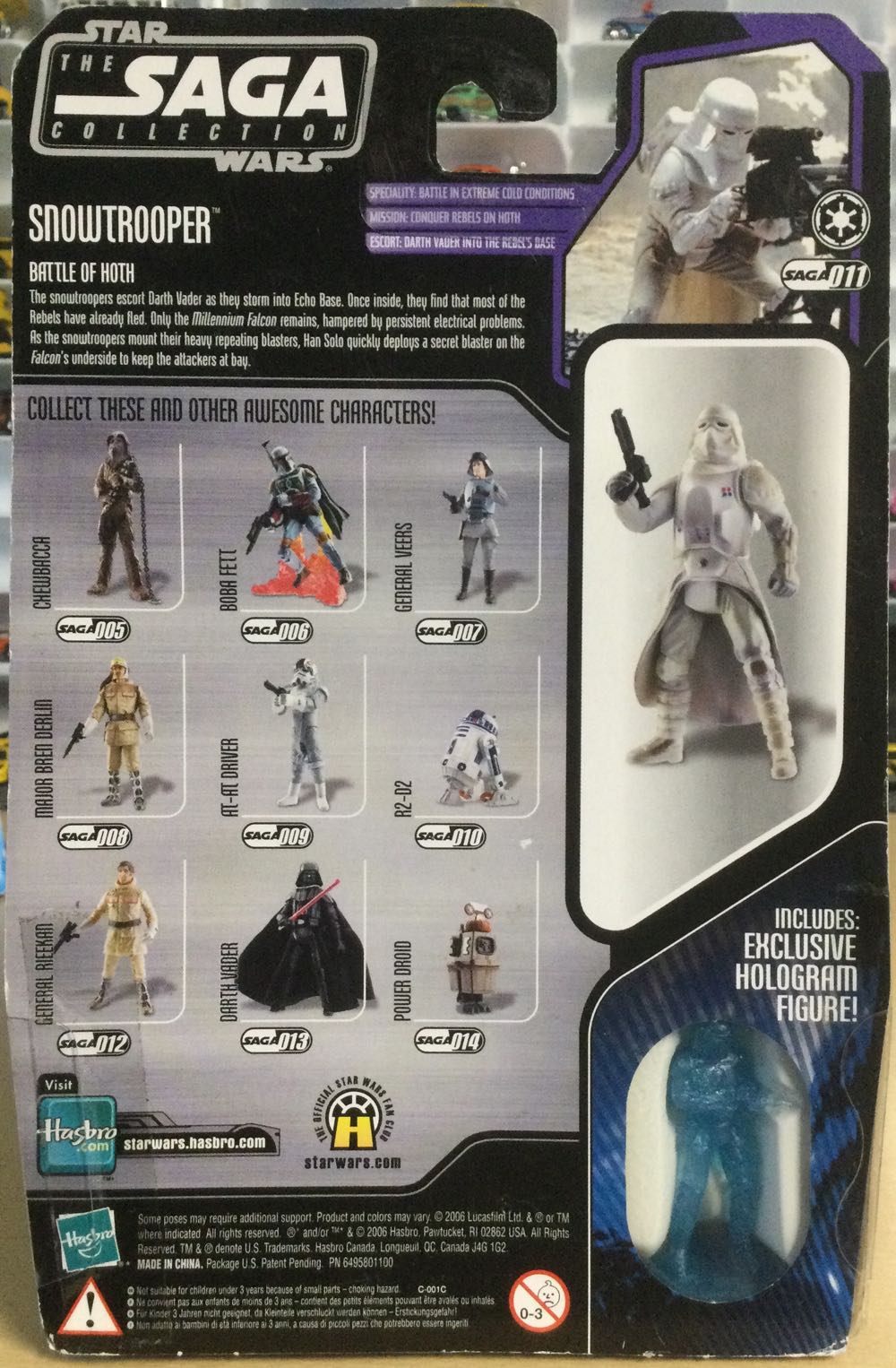 Saga Collection - #11 - Snowtrooper - Kenner/ Hasbro (Empire Strikes Back) action figure collectible - Main Image 2