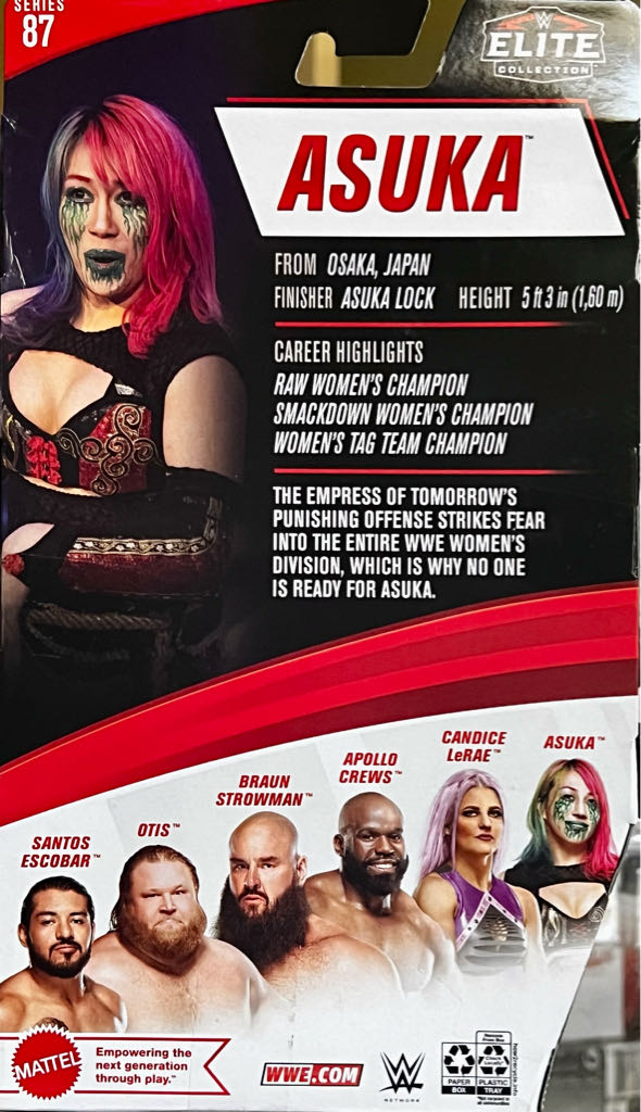 Asuka (Elite) (PC) - Mattel (Wwe Elite) action figure collectible [Barcode 887961922561] - Main Image 2
