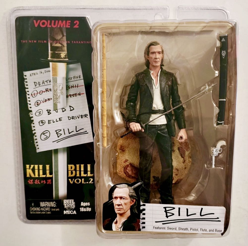 NECA REEL Toys Kill Bill Volume 2: Bill AKA The Snake Charmer 7” Action Figure - NECA - REEL TOYS (Kill Bill Vol. 2) action figure collectible [Barcode 634482333532] - Main Image 2