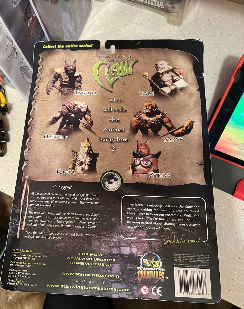 Nakuru - Stan Winston (Realm Of The Claw Stan Winston Creatures) action figure collectible [Barcode 717851970207] - Main Image 3