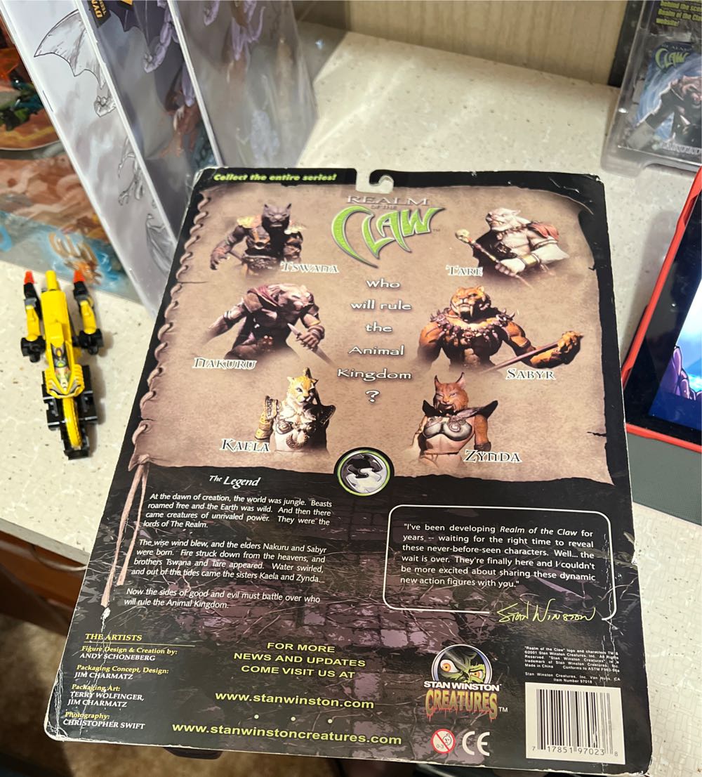 Zynda - Stan Winston (Realm Of The Claw Stan Winston Creatures) action figure collectible [Barcode 717851970238] - Main Image 2