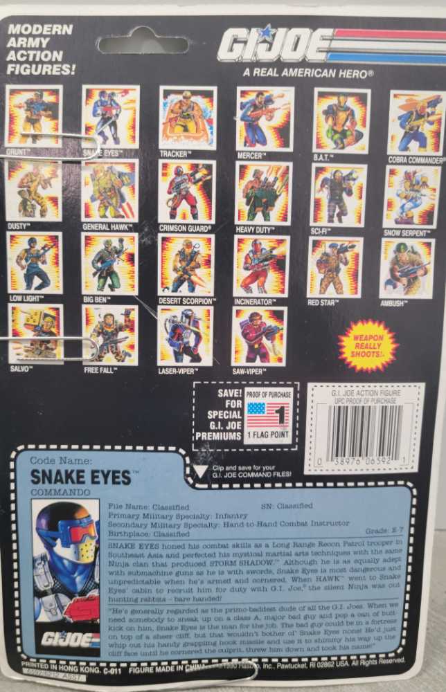 Snake Eyes V10 - Hasbro (GI Joe 1991) action figure collectible - Main Image 3