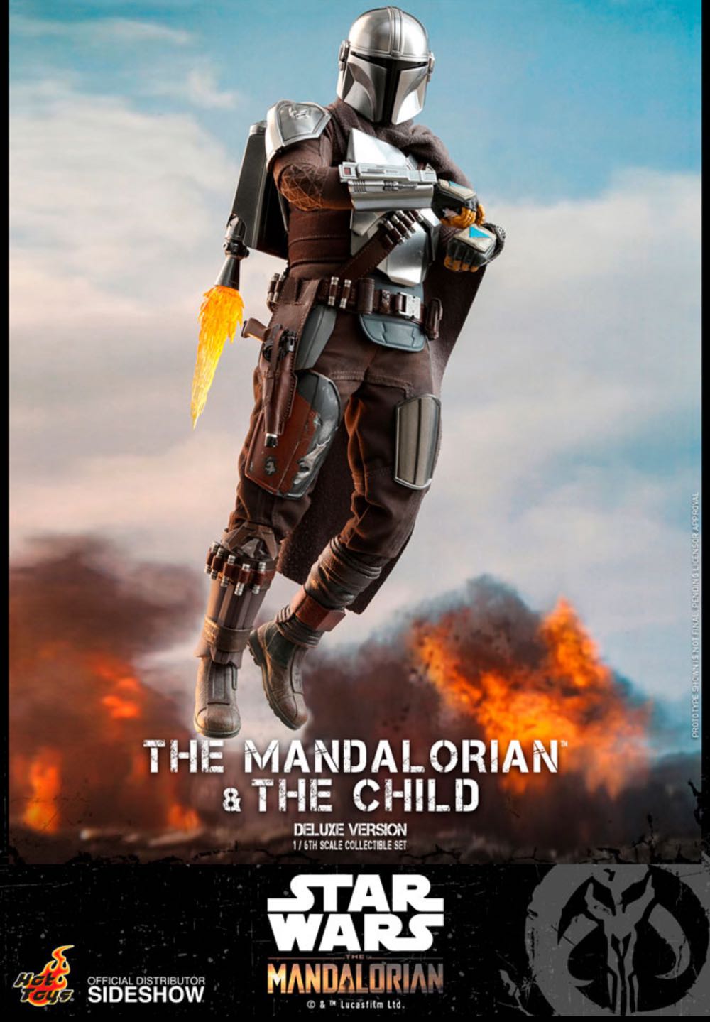 The Mandalorian and The Child (Deluxe) - Hot Toys / Sideshow (Hot Toys 1/6 Scale Figure) action figure collectible - Main Image 3