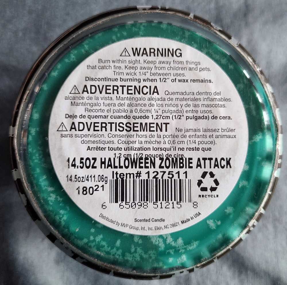 CANDLE: Halloween Colonial Zombie Attack 2021 - Colonial Candle (Halloween Candles) action figure collectible - Main Image 2