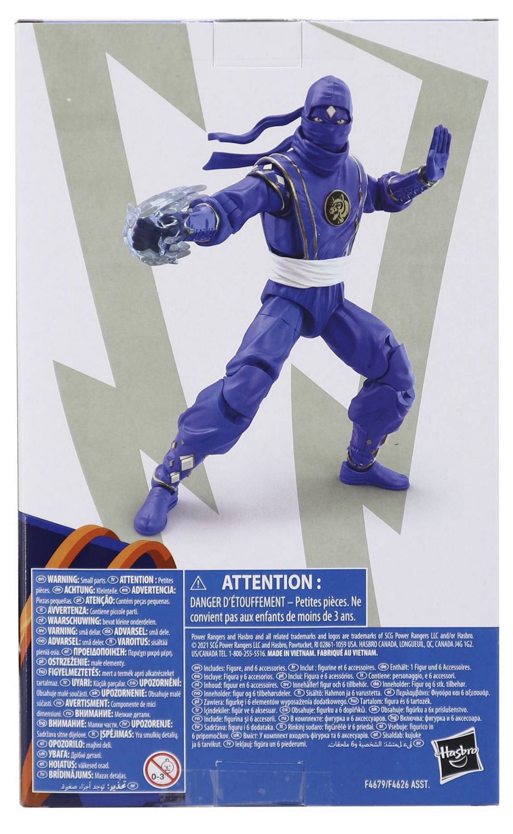 Mighty Morphin Ninja Blue Ranger - Hasbro (Lightning Collection) action figure collectible [Barcode 5010993913350] - Main Image 2